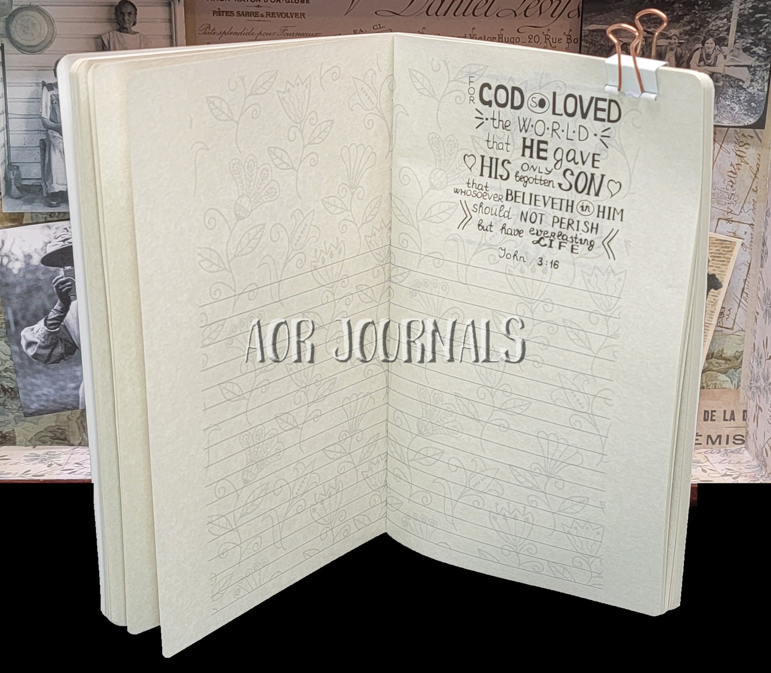 Bible Verses Parchment Paper Journal. Travelers Notebook Etsy