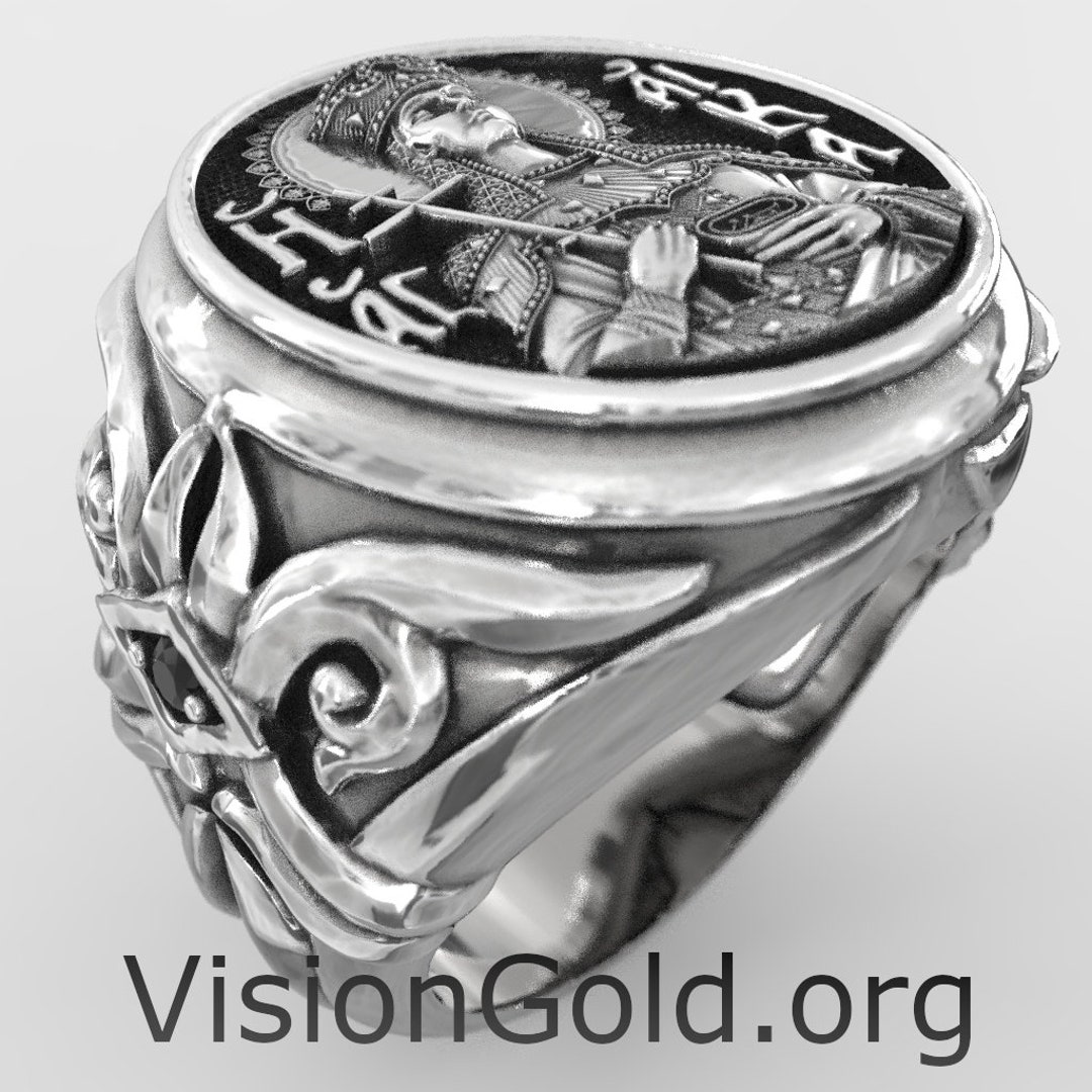 Saint Catherine Ring, Handmade Greek Orthodox Ring of St Katherine 0646