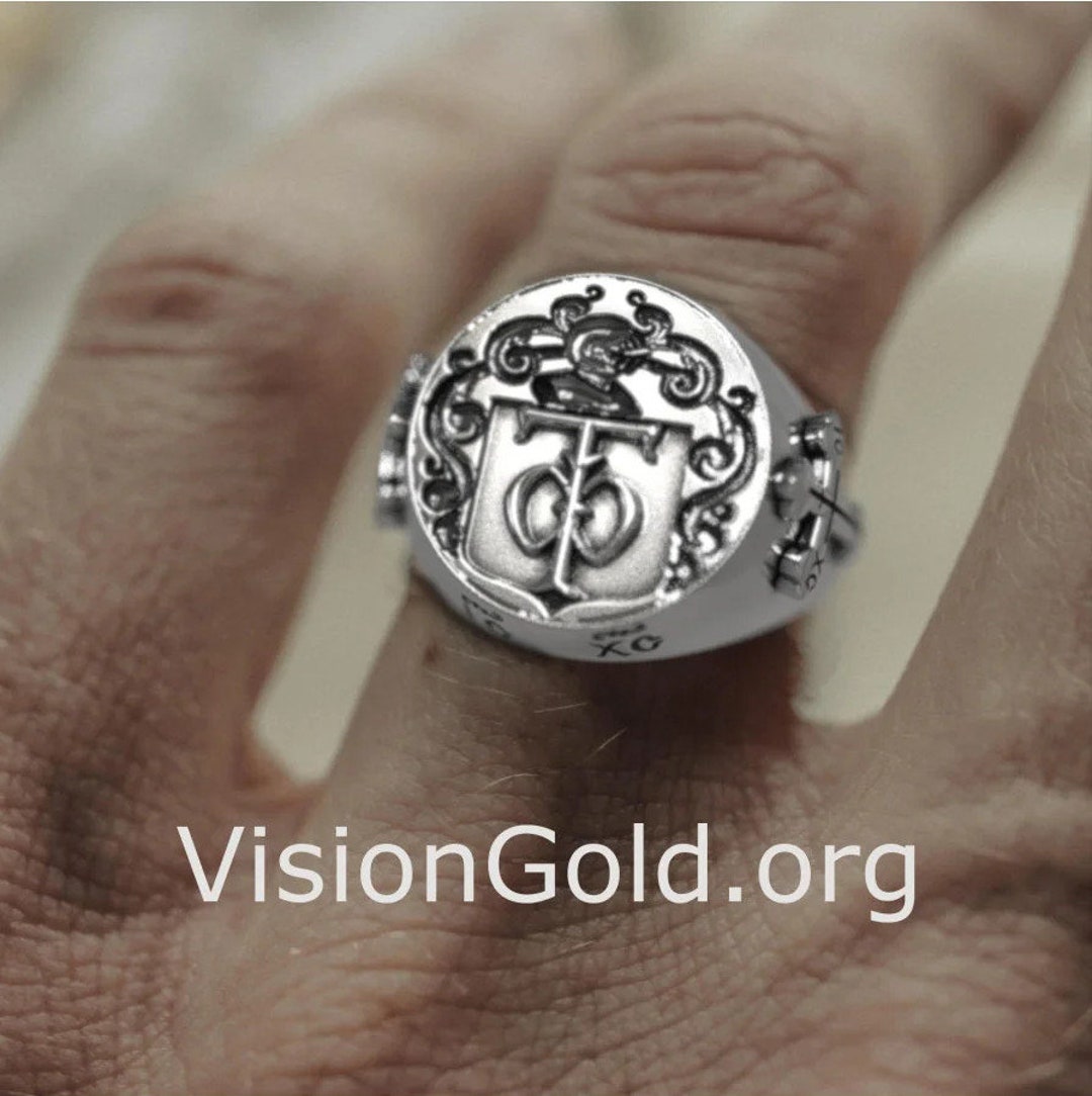 Signet Christian Knights Templar Ring 0195 - Etsy