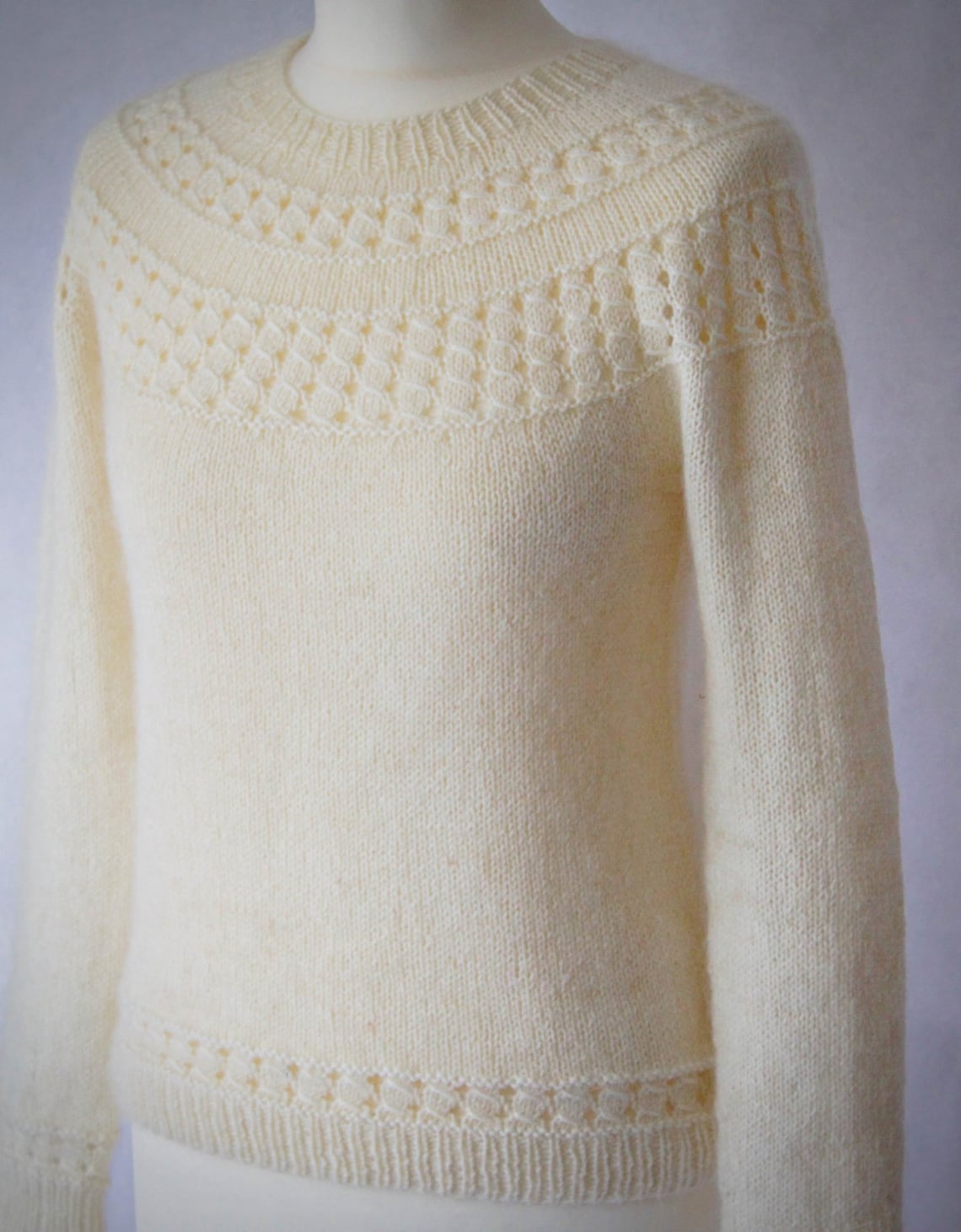 Seamless Yoke Sweater Knitting Pattern Floe Knitting Pattern Etsy
