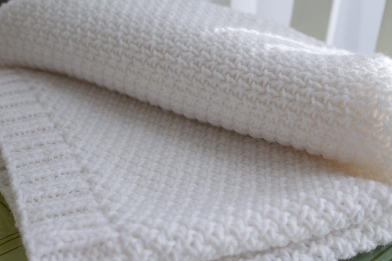 Textured Baby Blanket Knitting Pattern Easy Blanket Pattern Etsy