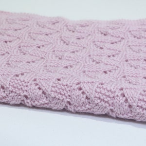 Baby Blanket Knitting Pattern, Topsy-Turvy. DK blanket knitting pattern