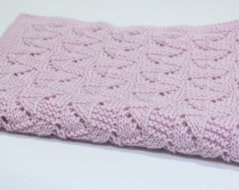 Baby Blanket Knitting Pattern, Topsy-Turvy. DK blanket knitting pattern