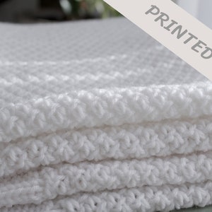 Robyn Baby Blanket Pattern - PRINTED, Baby blanket knitting pattern, Easy knitting pattern, Easy baby blanket knitting pattern