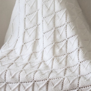 Baby Blanket Knitting Pattern, Ship Ahoy Blanket Pattern, DK Blanket Pattern, Baby Wrap Blanket Pattern