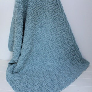 Edward&#39;s Blanket - Knitting Pattern, DK blanket Pattern, Baby Blanket Knitting Pattern in three sizes.  pdf version.