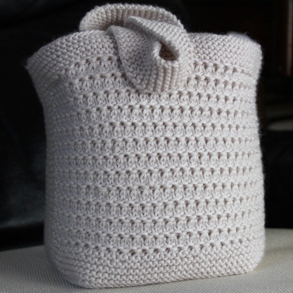 Alder Bag, Bag Knitting Pattern, Knitted Bag Pattern, Quick Gift Knitting Pattern, Japanese Knot Bag Pattern