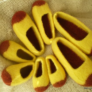 Children&#39;s easy felted slippers, Felted Slipper Pattern, Quick Gift, Little Duffers - A felted slipper pattern for babies and toddlers.