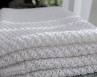 Textured baby blanket knitting pattern, Easy Blanket Pattern, Robyn Blanket Pattern, Baby Gift Knitting Pattern