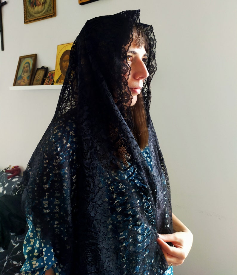 Velo Triangolare Messa Velo Da Chiesa Bozidol Mantilla Pizzo