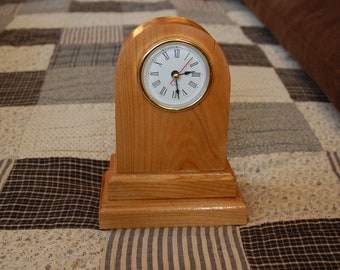 Small hand made arched top clock