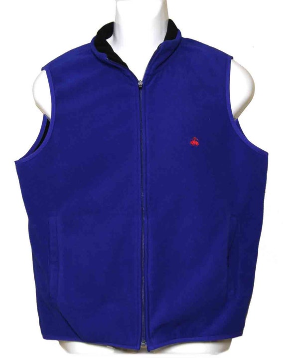 brooks vest mens blue