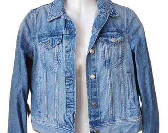 J Crew Denim Trucker Jacket Blue Women's Size Small