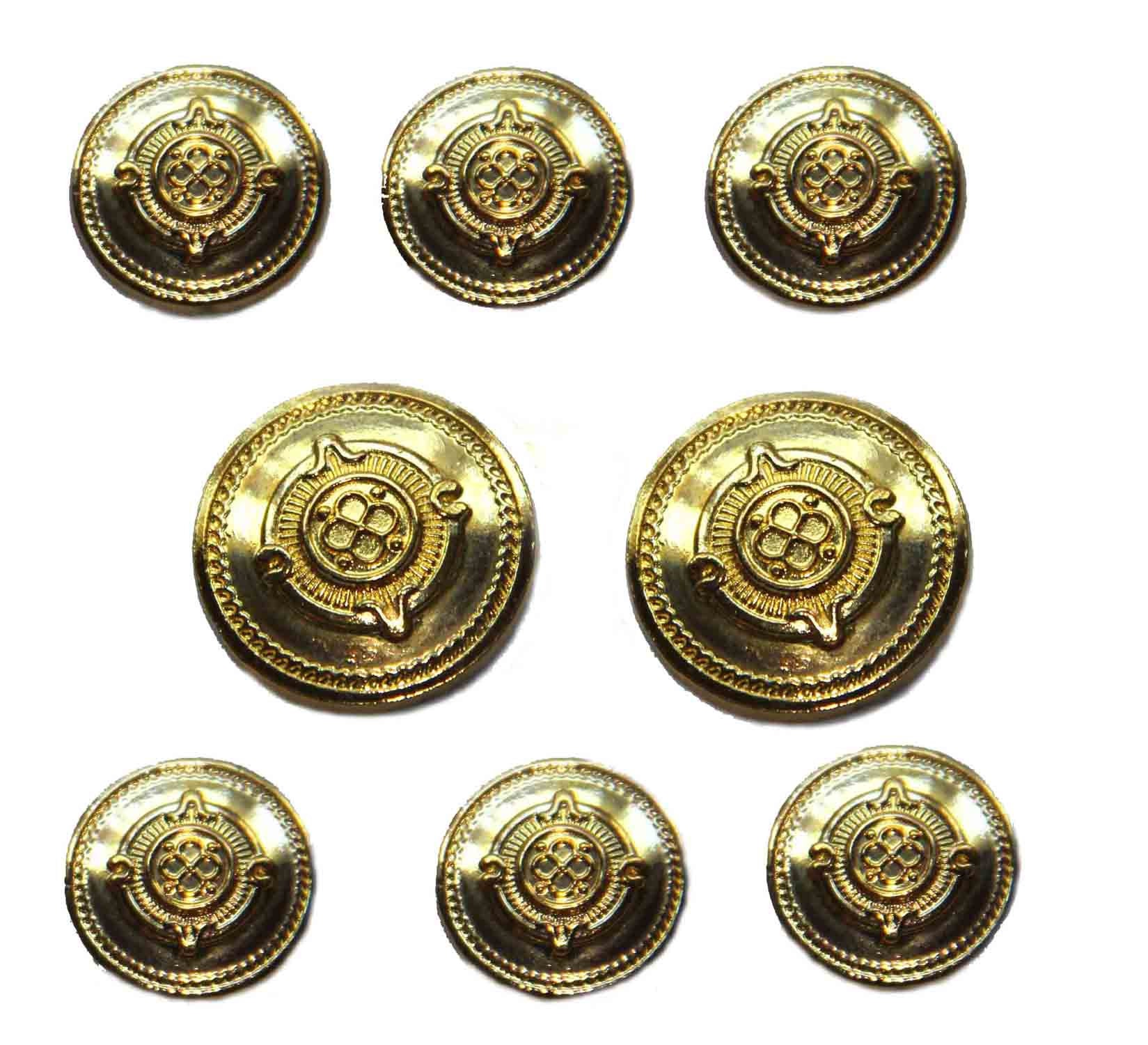 Excelsior Blazer Buttons Set Gold Brass Alloy Shank Men's | Etsy