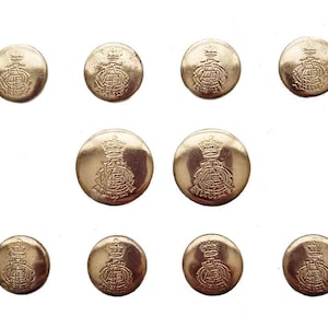Lot De 8 Boutons De Remplacement Reed St James – Pour Veste, Blazer, Costume – Métal – Occasion