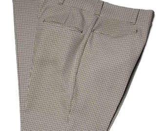 Vintage Levi’s Panatela Houndstooth Pants Flare Leg 1970s Size 30 X 30