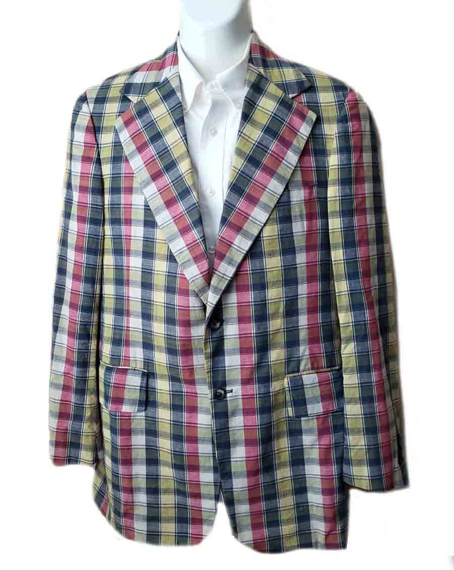 60's Madras Jacket - Etsy