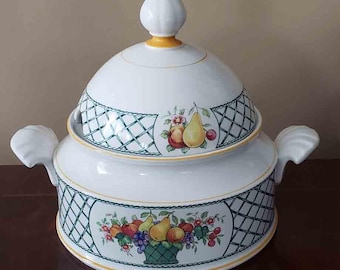 Villeroy & Boch Soup Tureen Basket Pattern Porcelain Made in Germany