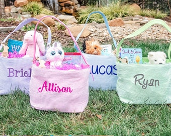 Kids Easter Basket, Monogram Easter Basket, Personalized Easter Basket