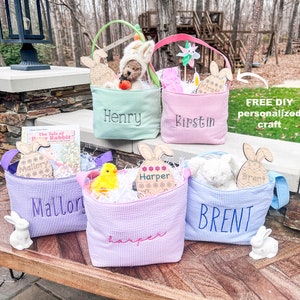 Kids Easter Basket, Personalized Easter Basket, Child's Easter Basket image 8