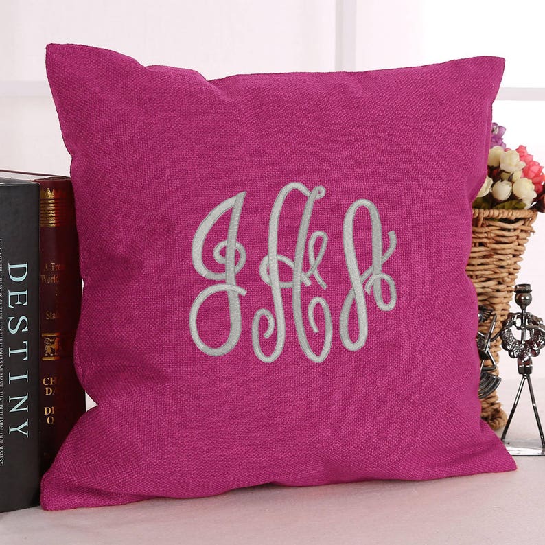 Family name pillow Home Pillow Embroidered Pillow Etsy