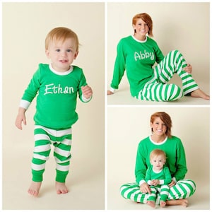 Family Christmas Pajamas, Matching Christmas Pajamas, Personalized Christmas Pajamas, Family Christmas PJs, image 3