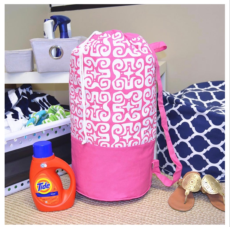 Monogrammed Laundry Bag Graduation Gift Laundry Hamper Etsy