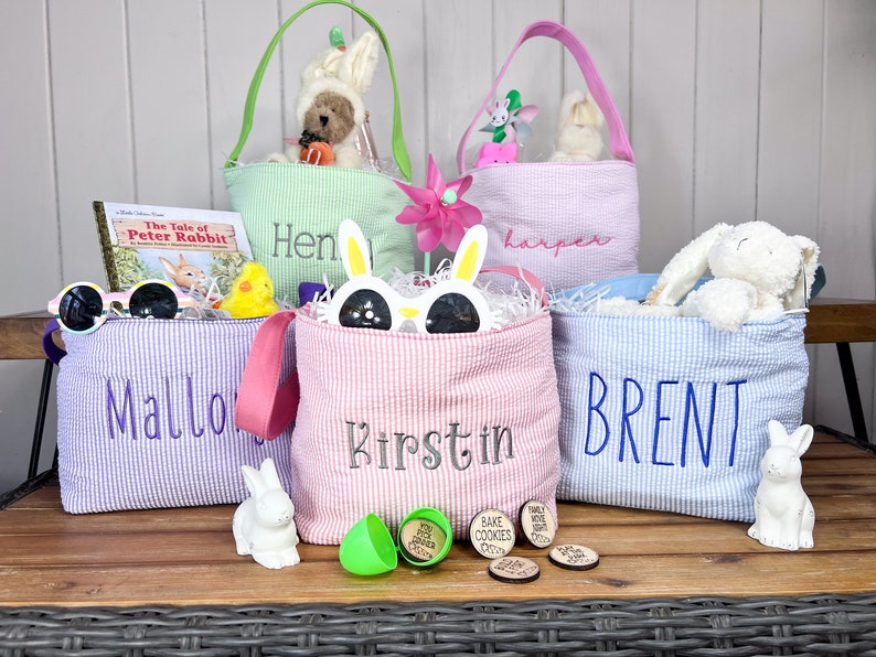 Kids Easter Basket, Personalized Easter Basket, Child's Easter Basket image 7