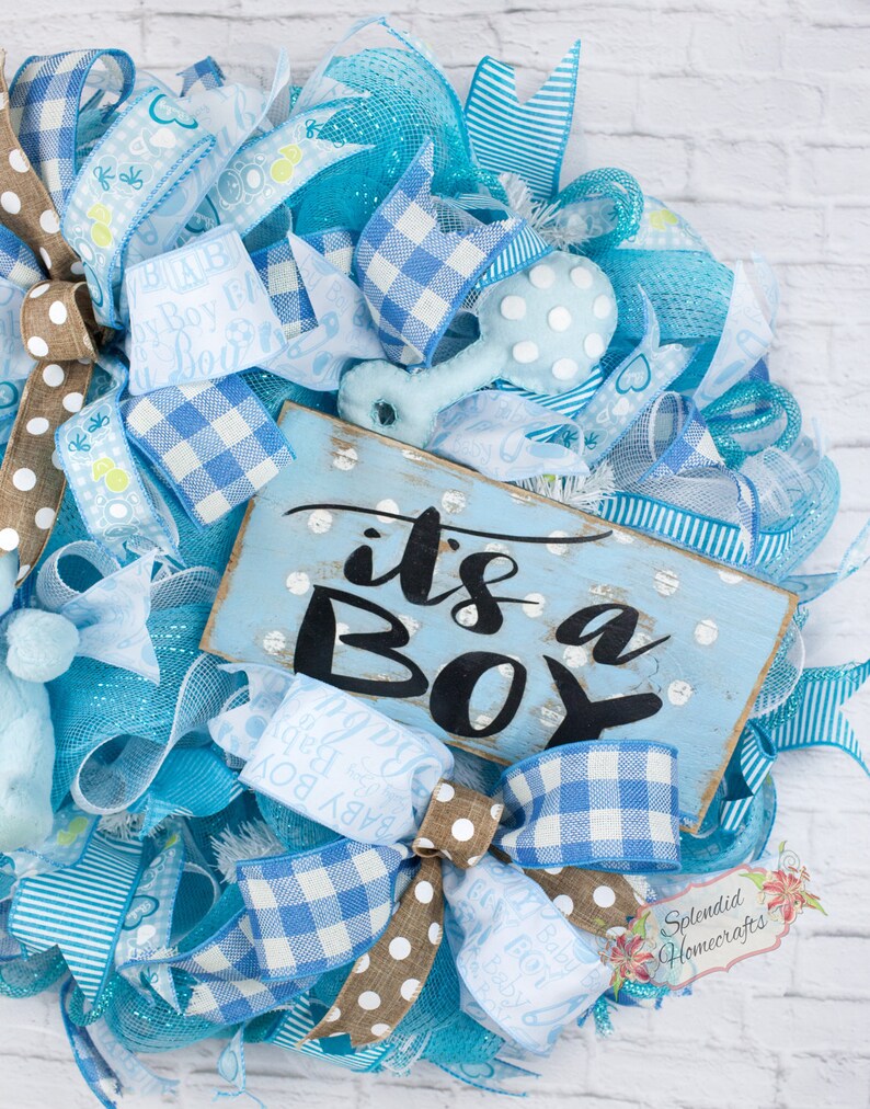 Baby Boy Wreath Baby Wreath Boy Wreath Baby Wreath Baby Etsy
