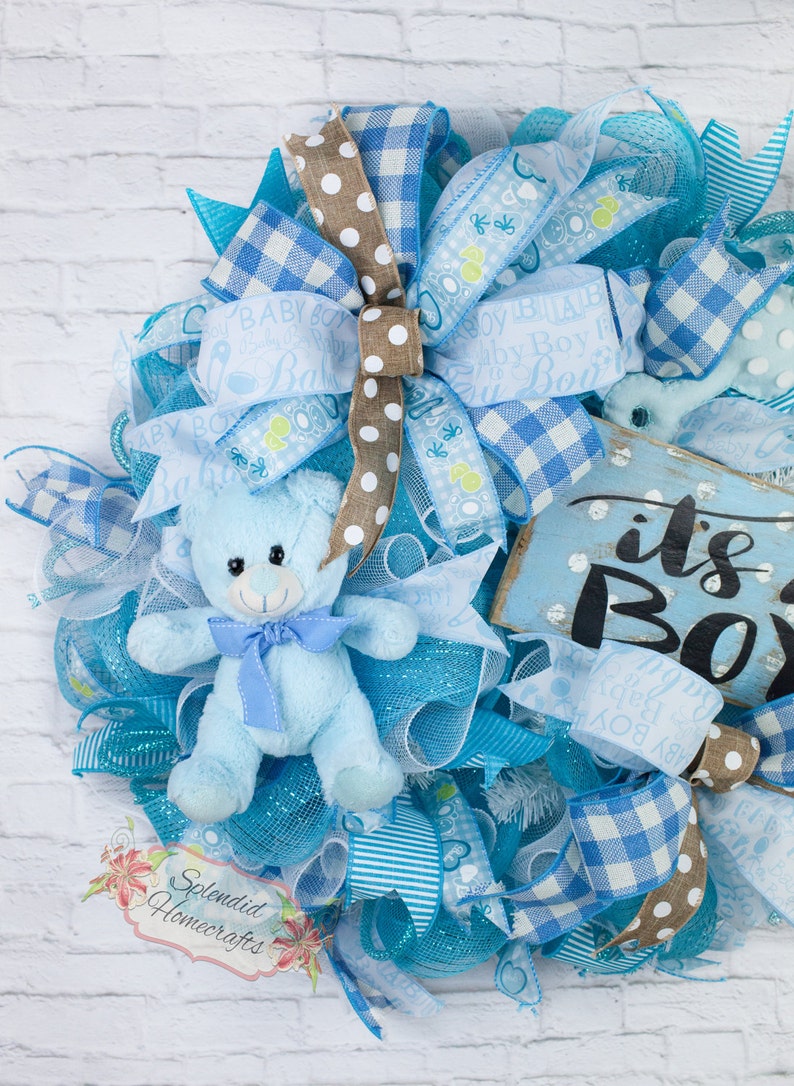 Baby Boy Wreath Baby Wreath Boy Wreath Baby Wreath Baby Etsy