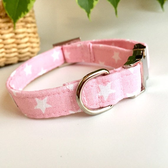 Large Dot Dainty Personalized Dog Collar