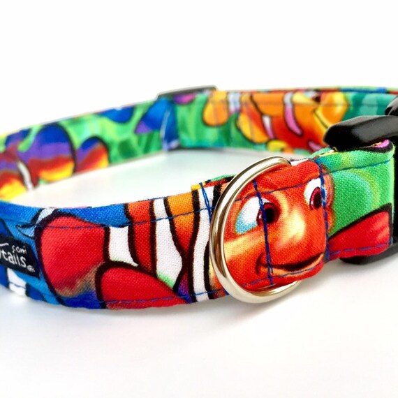 Hundehalsband Aus Baumwolle Mit Anhänger – Verstellbar, Bequem, Für Große Hunde (Größe L), Halloween-Design In Orange
