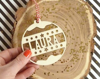 Naam Kerstbal Gepersonaliseerd