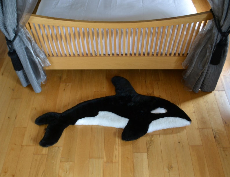 Whale rug wildlife collection N0 3 Orca Rug Killer whale Etsy