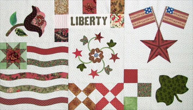 YANKEE DIARY BOM Civil War Quilts All Patterns 1-12. A Pdf You Print ...
