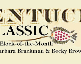 Kentucky Classic, Traditional Applique, Civil War Quilts, Barbara Brackman, BOM Applique