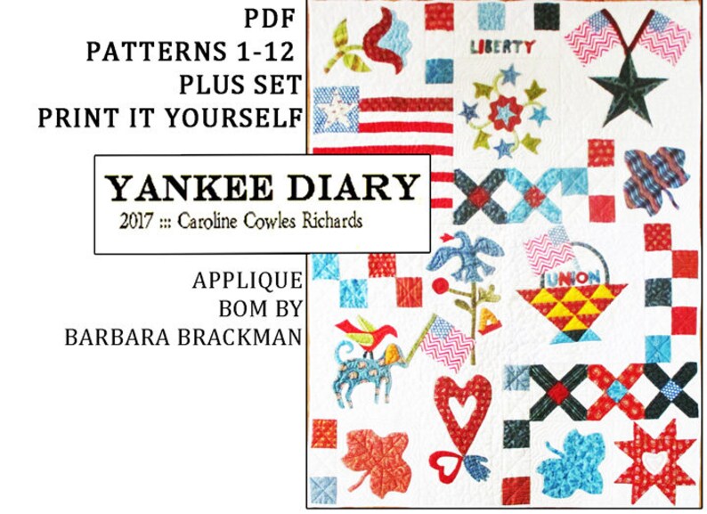 YANKEE DIARY BOM Civil War Quilts All Patterns 112. A Pdf You Print