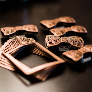 3D Printed Art Deco Bow Ties and Pocket Squares