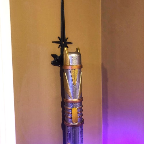 Lightsaber Cross WALL MOUNT Display Hilt Set Etsy
