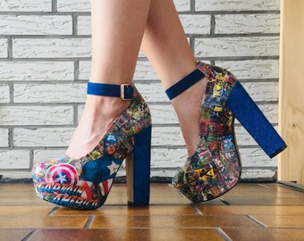 marvel high heels