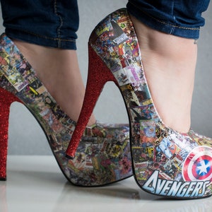 marvel high heels
