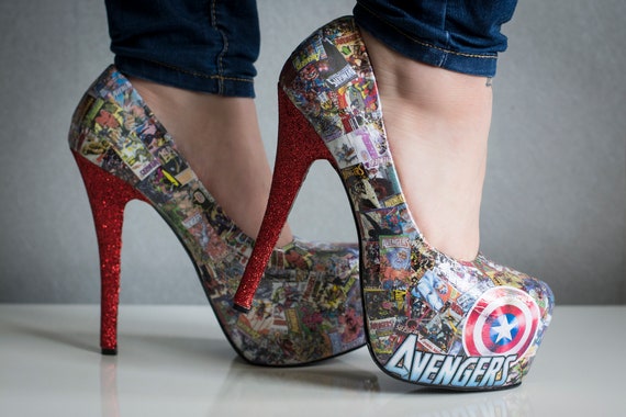 marvel high heels