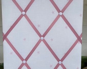 Handmade fabric noticeboard in a Star fabric