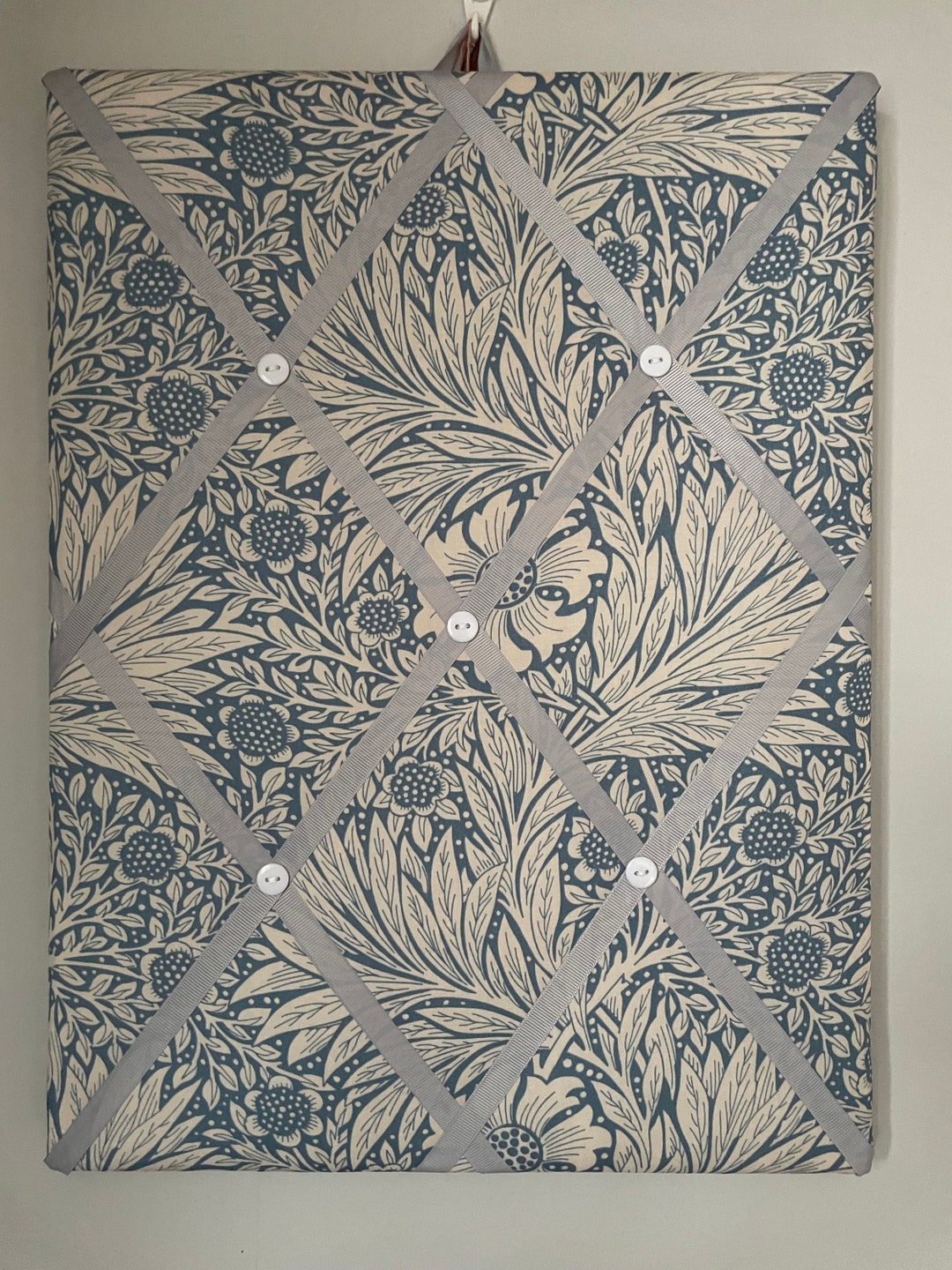 Handmade Fabric Notice Board in a William Morris Print Fabric Etsy UK