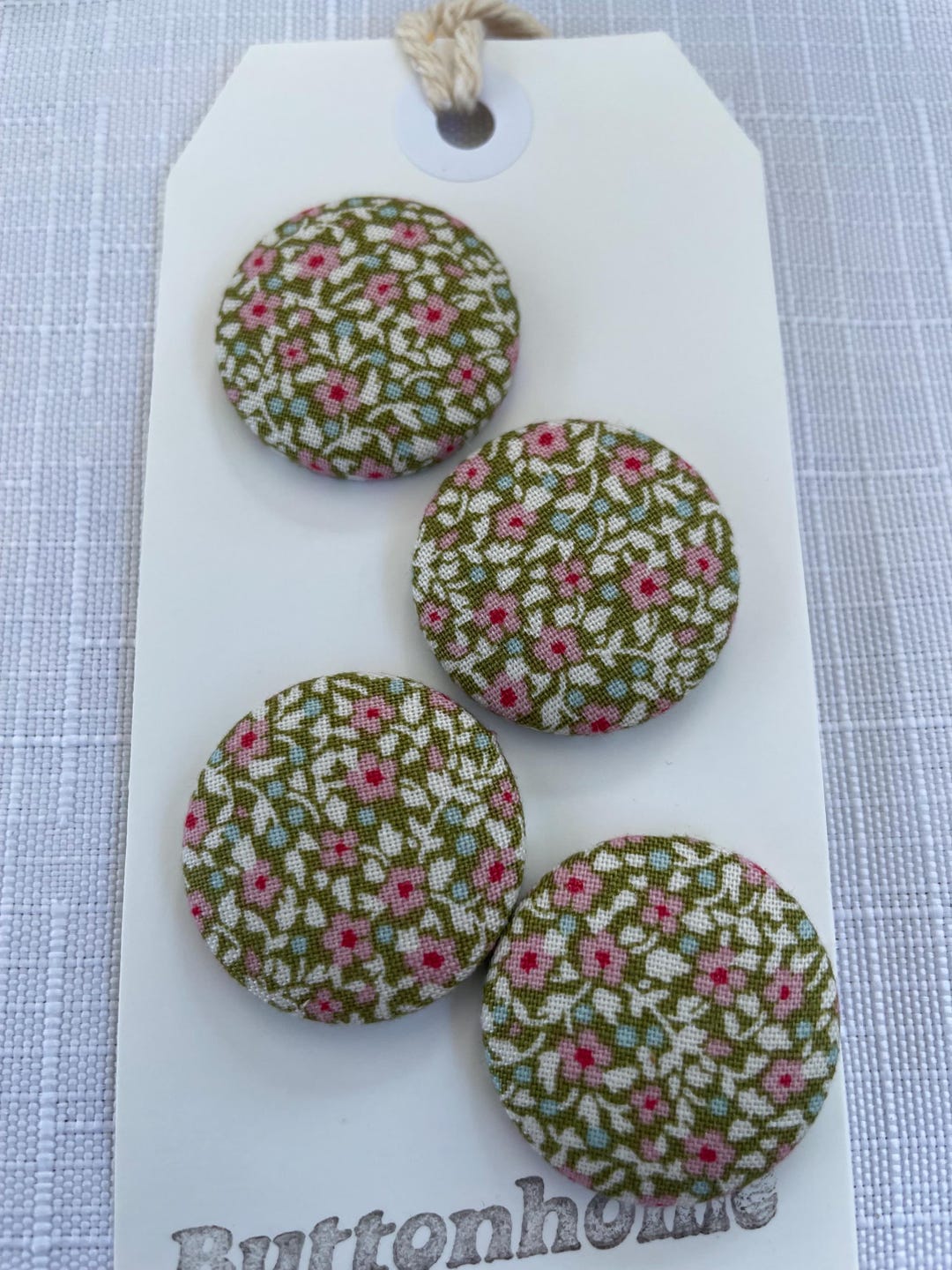 Handmade Fabric Buttons in Tilda Fabric - Etsy
