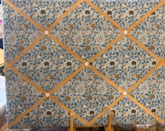Hand made Fabric Notice Board In A William Morris print Fabric