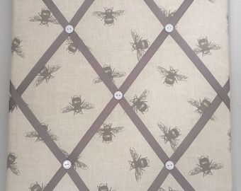 Hand made Fabric Notice Board in freyetts fabric