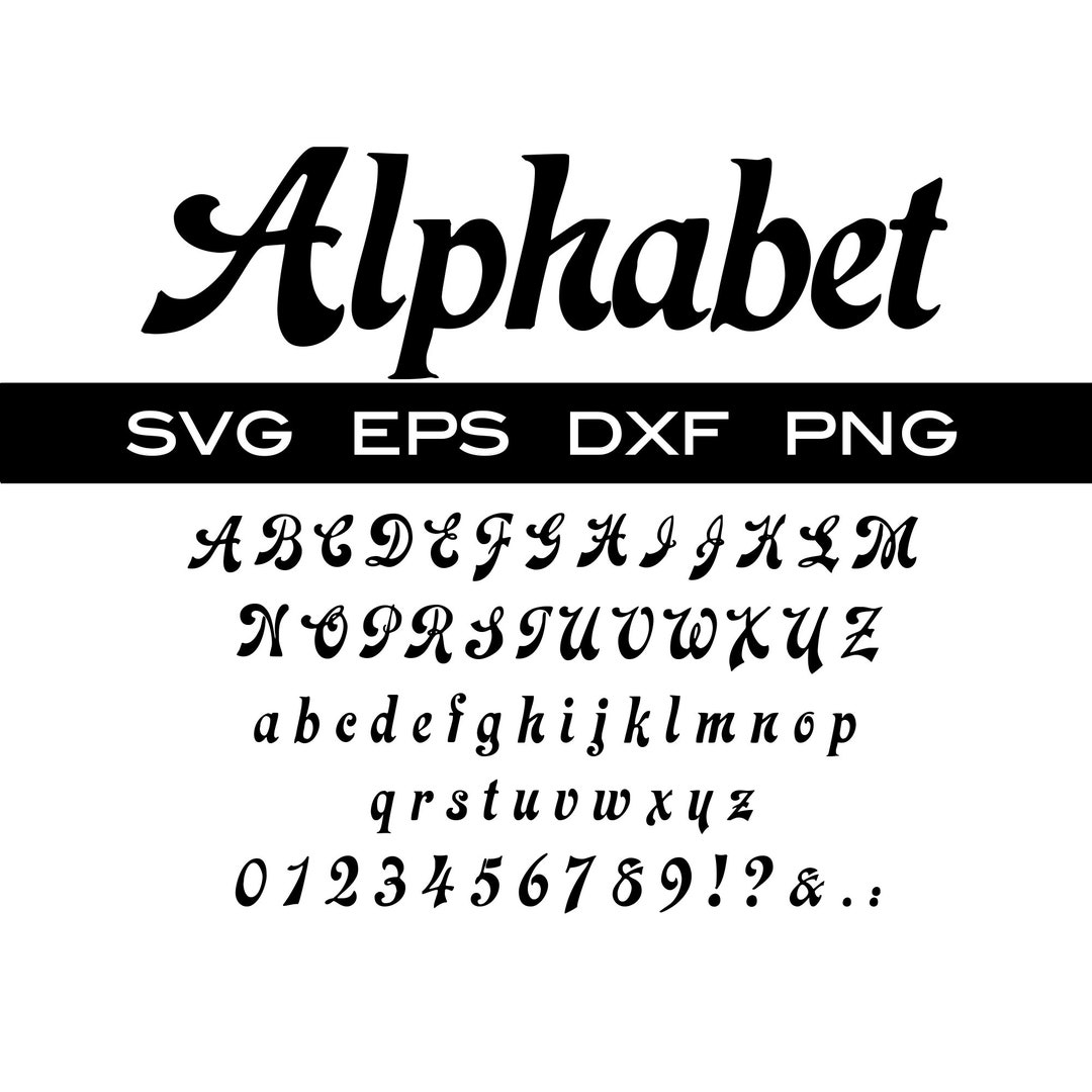 It Lettering Format Svg Alphabet SVG SVG Fonts Font Svg Letters Svg Silhouette - Etsy Australia