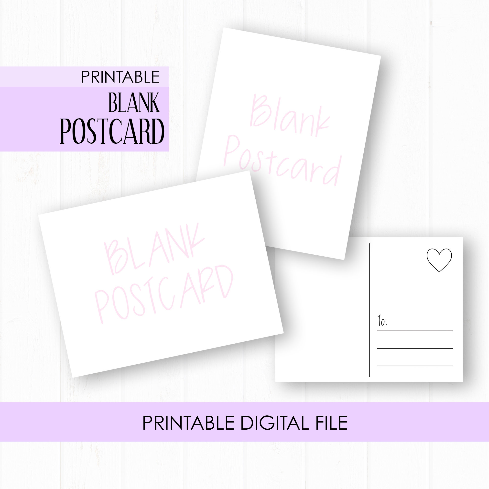 Blank Printable Postcard Template, Printable Note cards, Printable  Postcards, Digital Download Postcard, Bitmoji Printable postcard, (GC22 Intended For Post Cards Template Blank Printable Postcard Template, Printable Note cards, Printable  Postcards, Digital Download Postcard, Bitmoji Printable postcard, (GC22 Intended For Post Cards Template