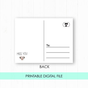 Miss You Postcards for Kids Printable Postcards for Students - Etsy